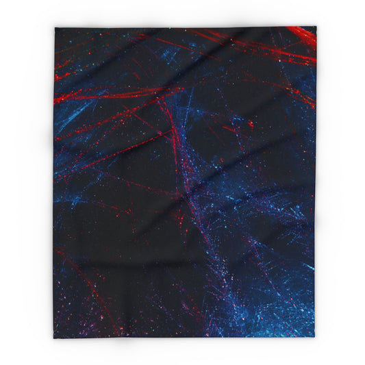Cosmic Dreams Fleece Blanket - Cozy, Soft, Colorful, Perfect for Home Decor, Gift for Astronomy Lovers, Starlit Home