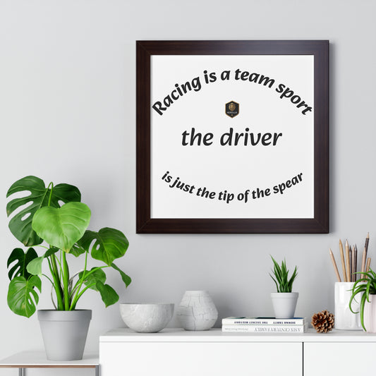 Racing Themed Wall Art, Framed Poster for Car Enthusiasts, Gift for Drivers, Home Decor, Racing Decor, Sports Art, Wall Art Print