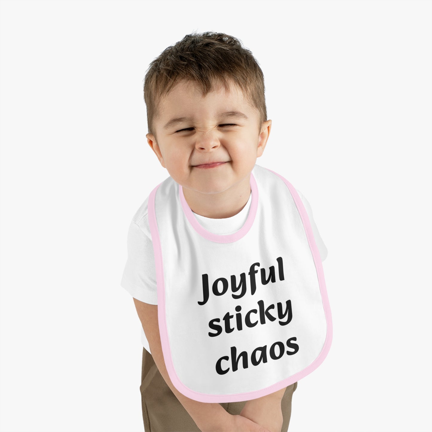 Baby Bib, Fun Baby Gift, Cute Bib for Messy Eaters, Baby Shower Gift, Infant Feeding Accessory, Joyful Sticky Chaos Bib