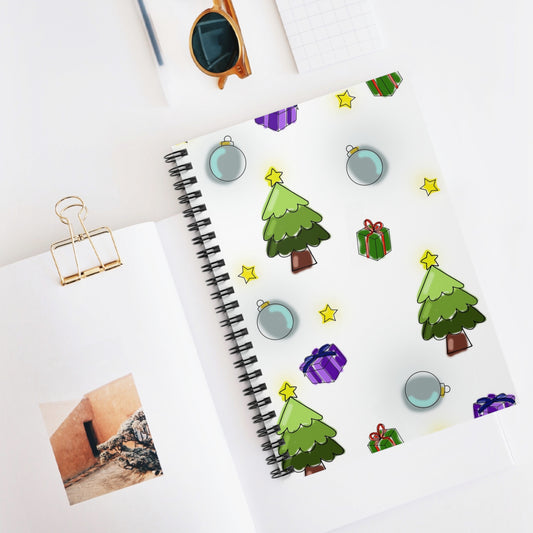 Christmas Spiral Notebook - Perfect for Holiday Notes, Gift Ideas, Journaling, School, and Festive Planning