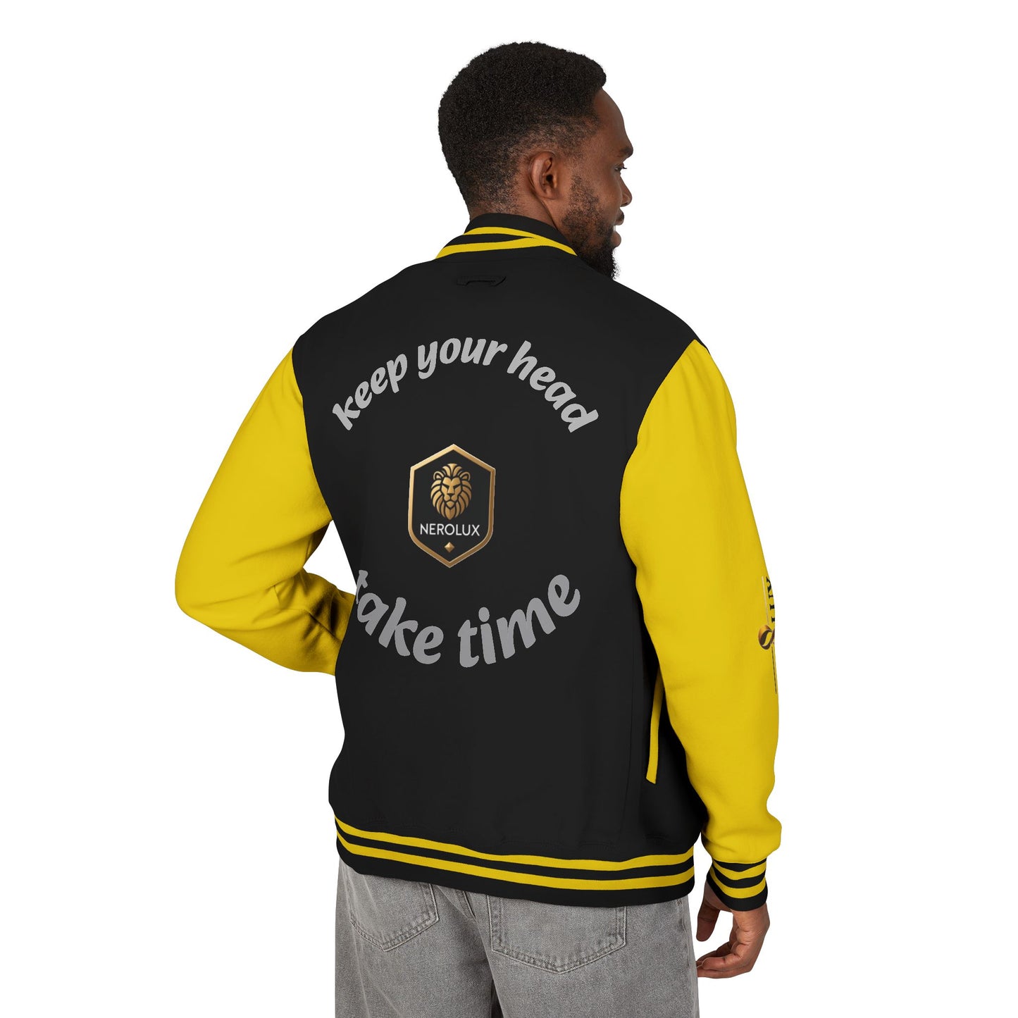 The Letterman Jacket — “Keep Your Head, Take Time” by Nerolux COUTURE