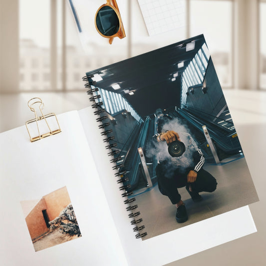 Spiral-bound notebook 