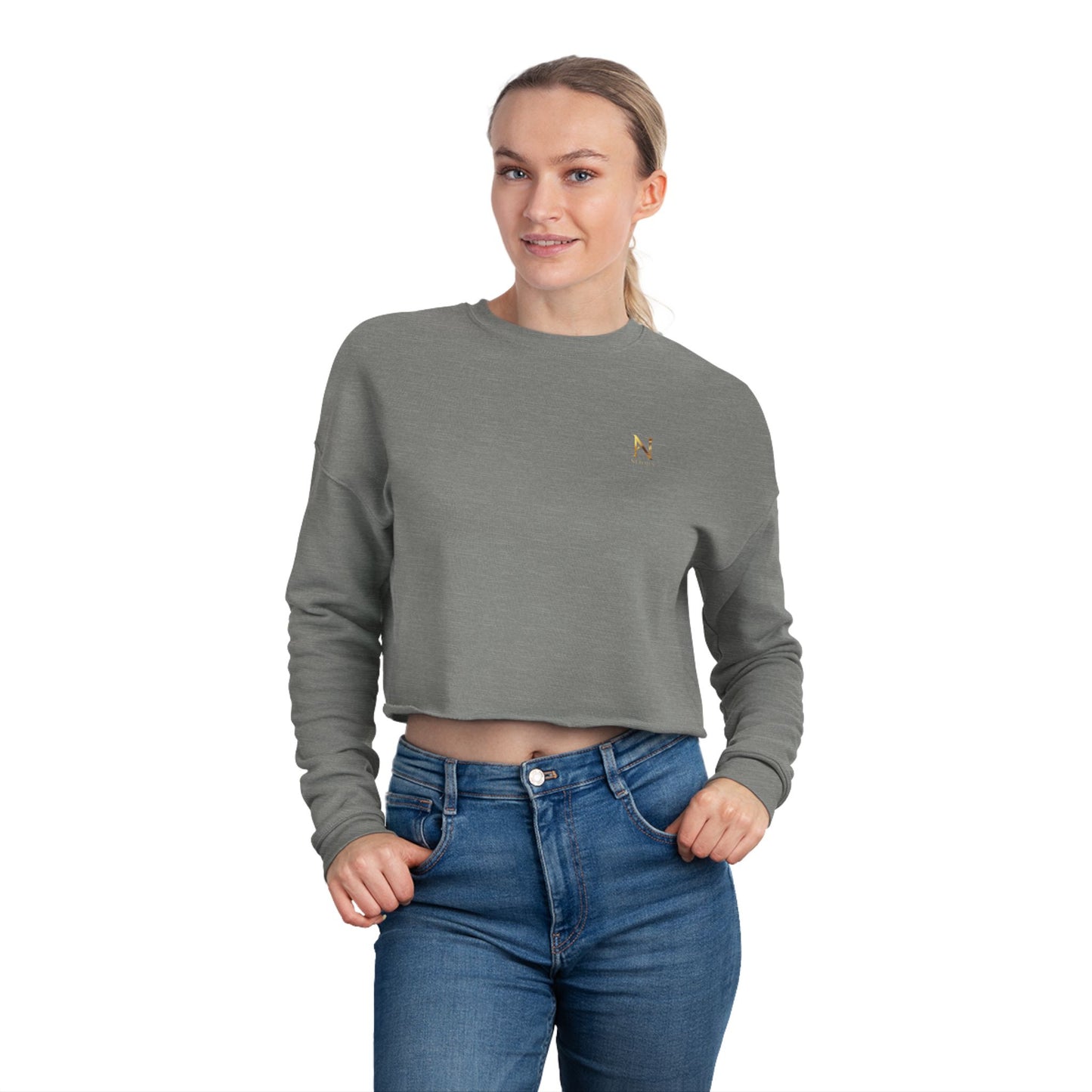 Cropped Sweatshirt  for Women by NEROLUX COUTURE