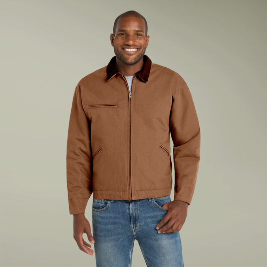 Embroidered Work Jacket — Classic Utility Jacket by NEROLUX COUTURE