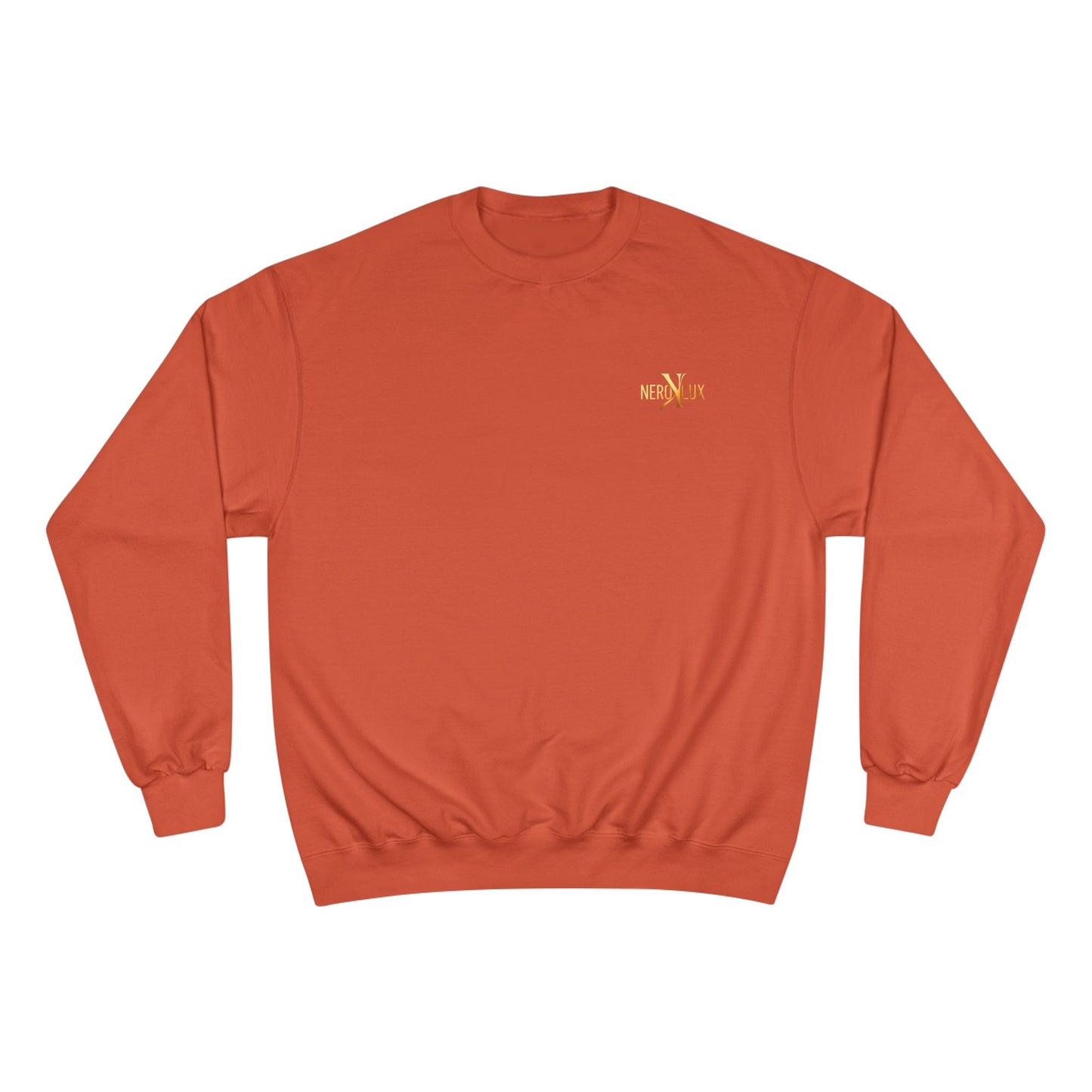 Power Moves in Silence Minimalist Motivational Crewneck Sweatshirt Designed by NEROLUX x CHAMPION