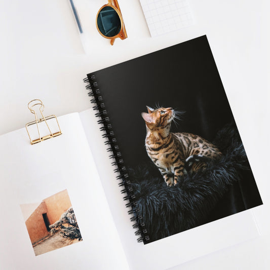 Notebook with a cat design 